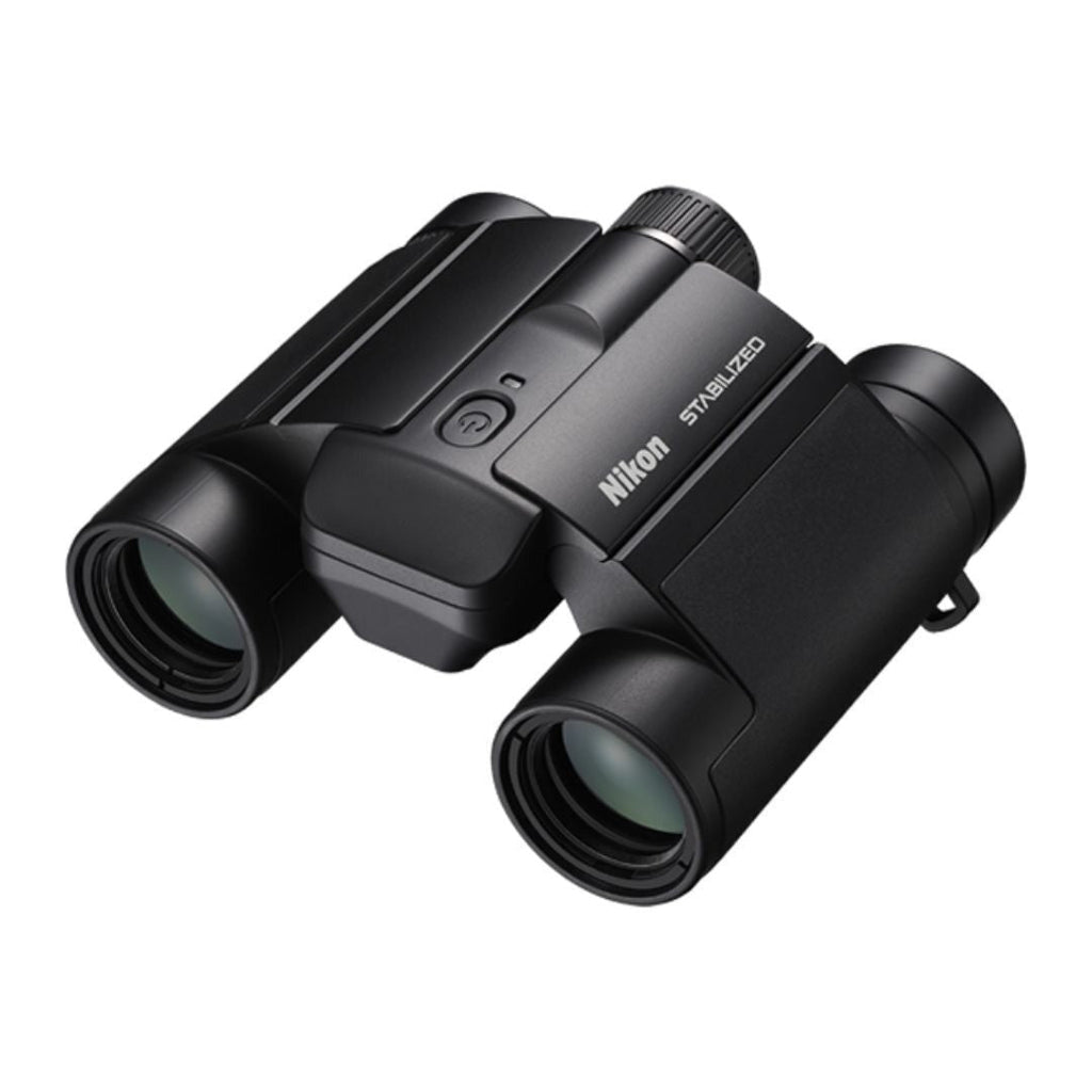 Nikon 10x25 S Dual-Hinge Design Stabilized Binoculars with Accessories Bundle