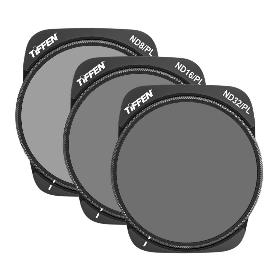 Tiffen NDPL 3 Filter Kit ND8 PL, ND16 PL and ND32 PL for DJI AIR 3 Drone