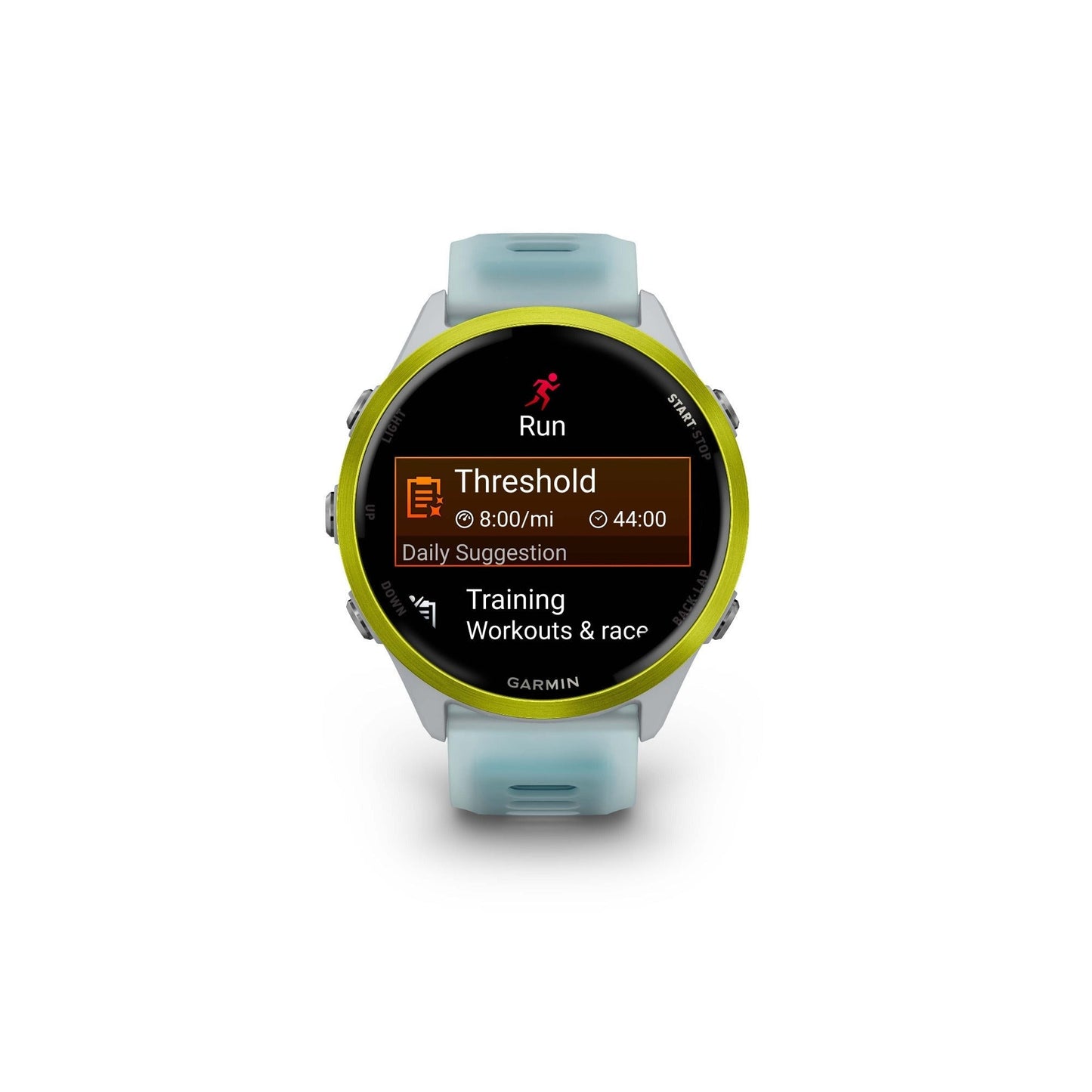 Garmin Forerunner 570 - 47mm GPS Smartwatch Amp Yellow/Whitestone Turquoise Band