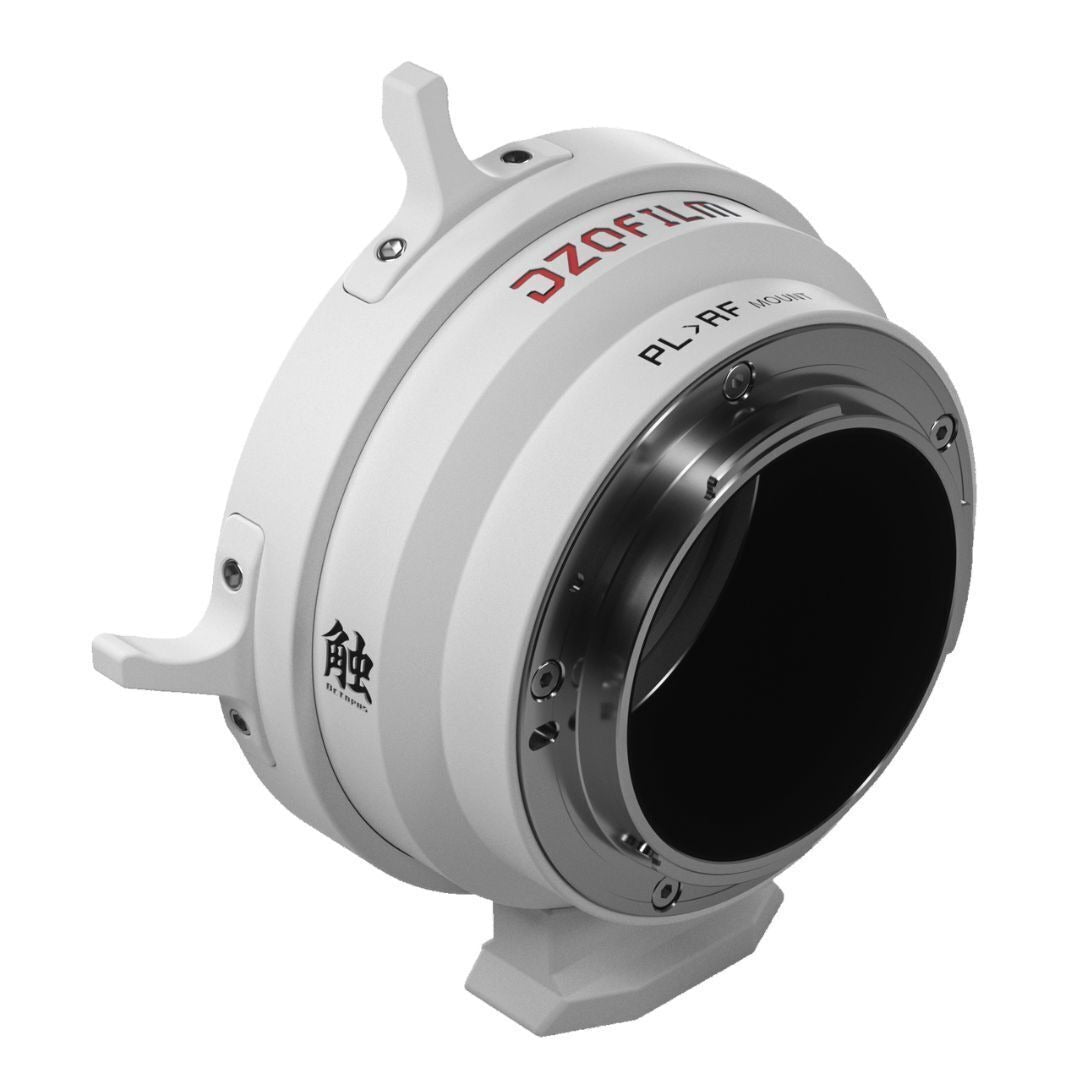 DZOFilm Octopus Adapter for PL-Mount Lens to Canon RF Camera with Active-Locking System (White)
