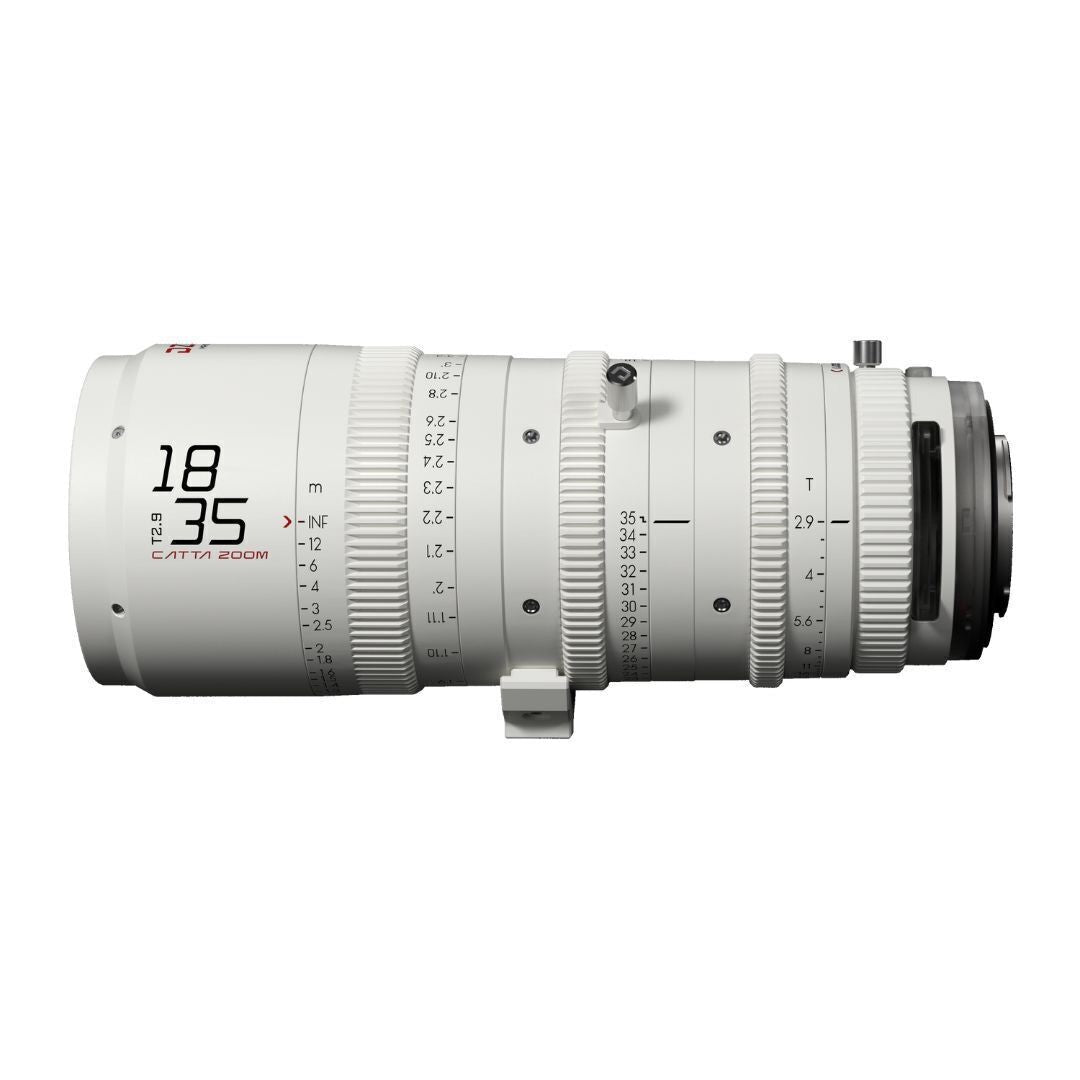 DZOFilm Catta FF 18 to 35mm T2.9 Cine Zoom Lens for Sony E Camera with Parfocal Design (White)