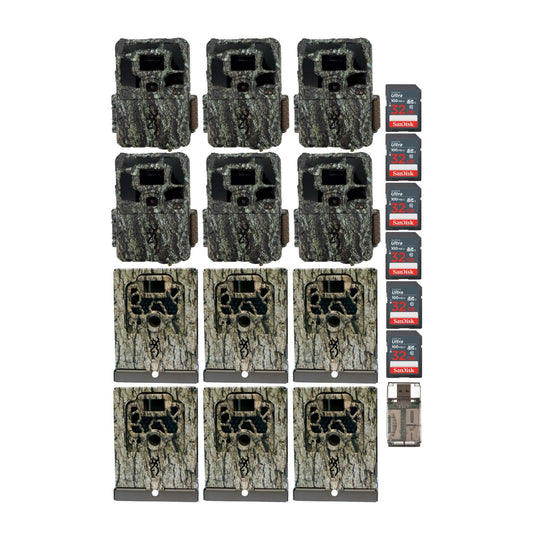 Browning Dark Ops Pro X Trail Camera w/Memory Card, Security Box Bundle (6-Pack)