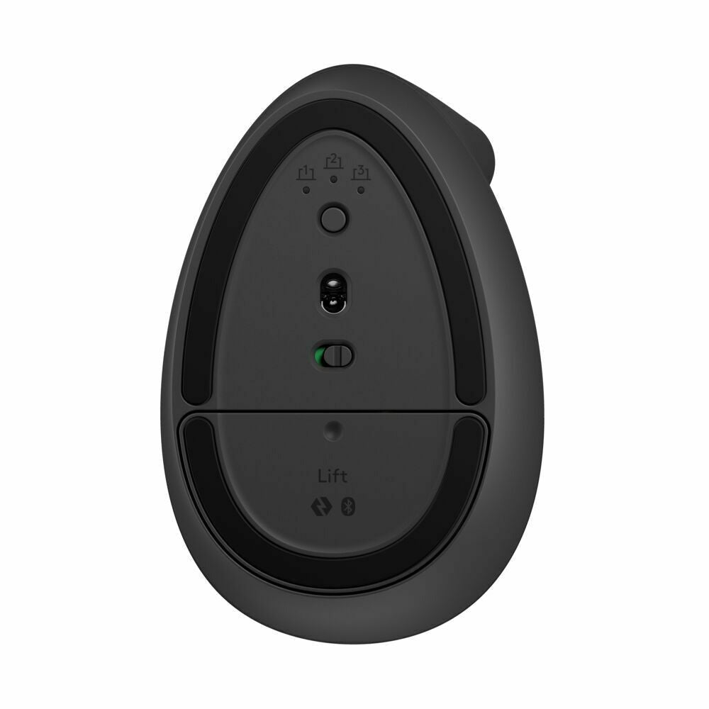 Logitech Lift Vertical Wireless Ergonomic Mouse (Graphite) and USB 3.0 Hub