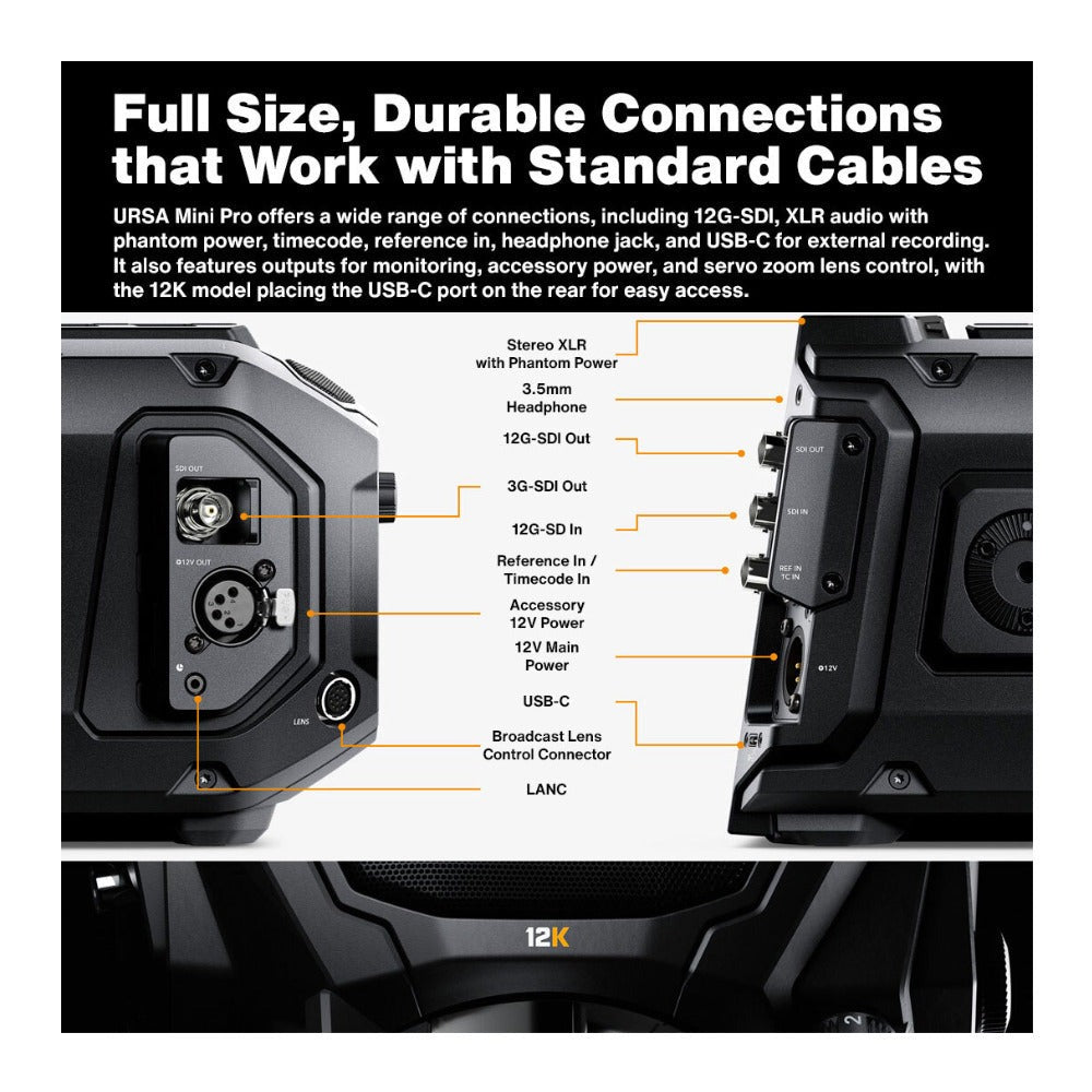 Blackmagic Design URSA Mini Pro 12K with 256GB CFast and Pro Case Bundle