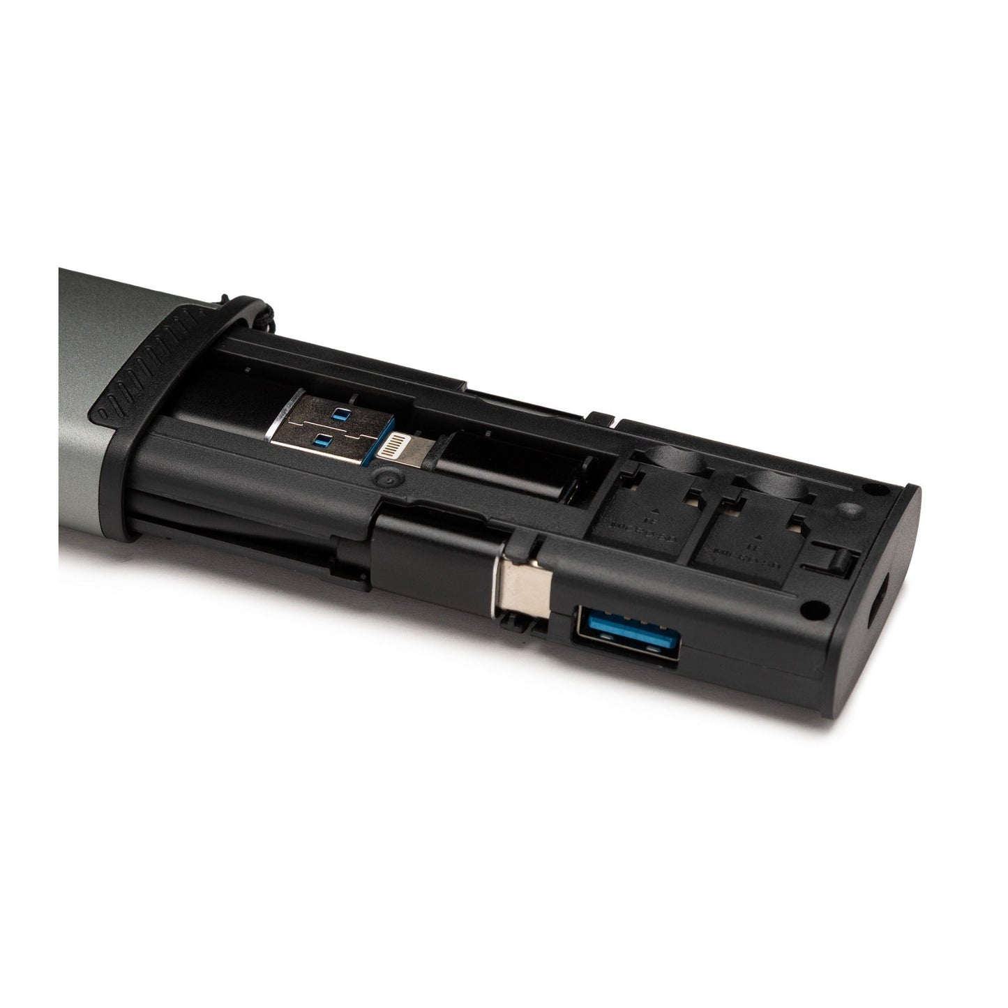 Focus Camera Multi-Port Card Reader and Storage Case with SIM Eject Tool