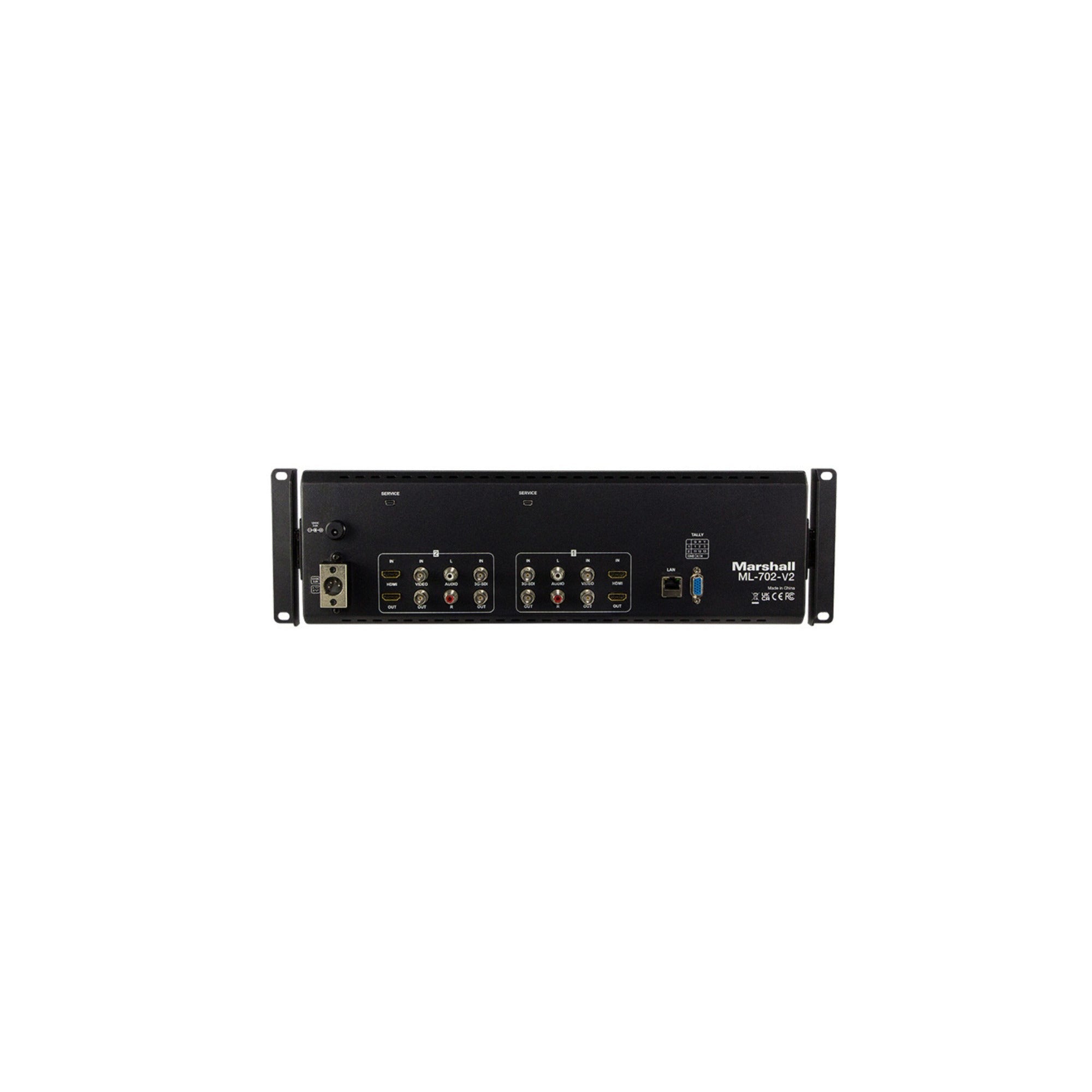Marshall Electronics ML-702-V2 Dual 7Inch 1920 x 1200 LCD Rackmount Monitor