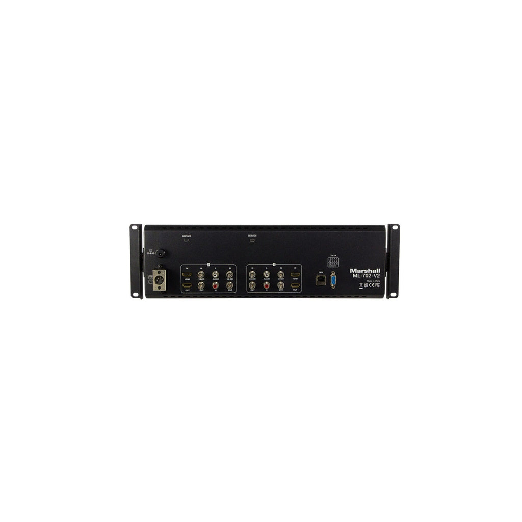 Marshall Electronics ML-702-V2 Dual 7Inch 1920 x 1200 LCD Rackmount Monitor