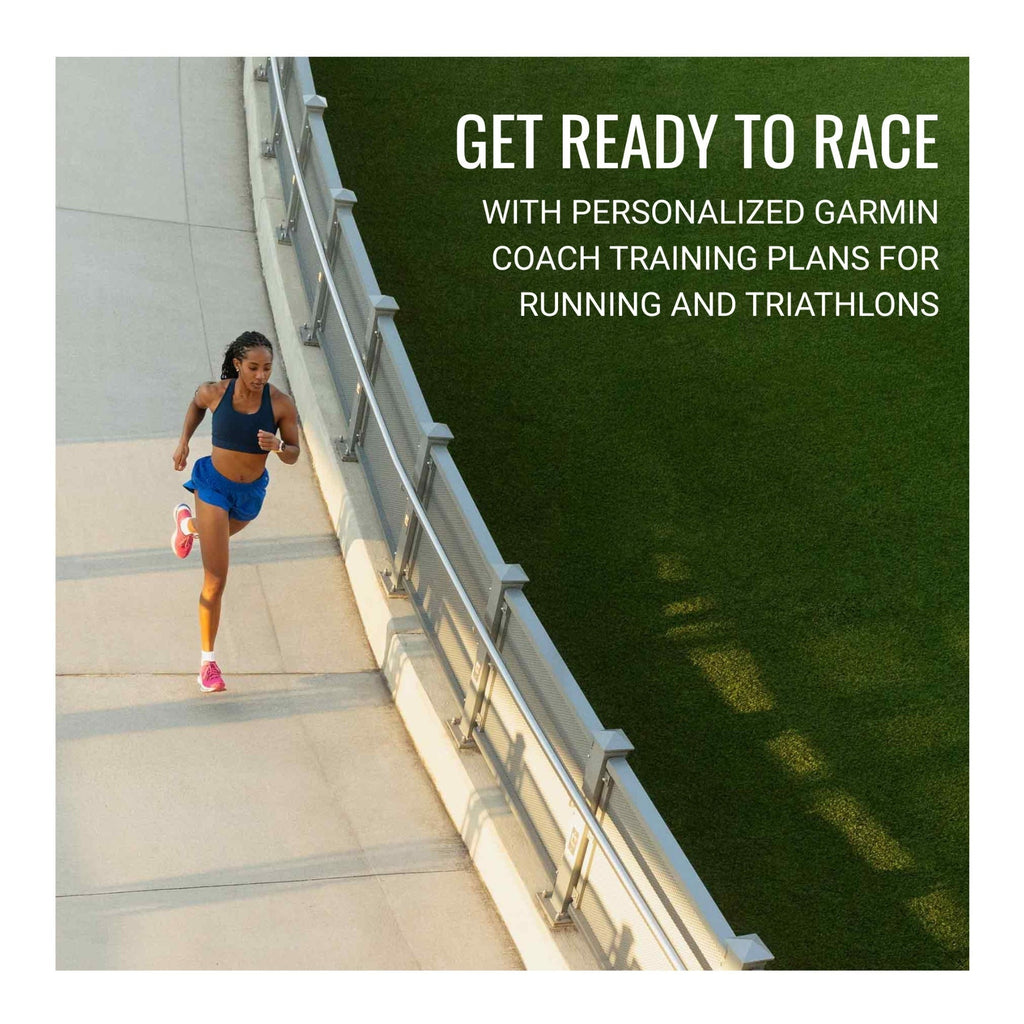 Garmin Forerunner 570 42mm GPS Running Smartwatch (Cloud Blue/Whitestone) Bundle