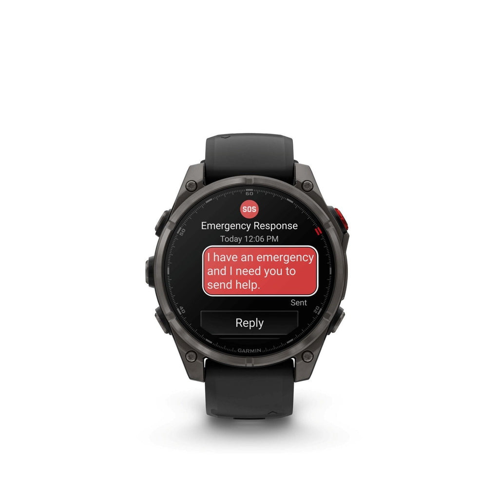Garmin fenix 8 Pro Sapphire 47mm AMOLED (Gray DLC Titanium) Smartwatch Bundle