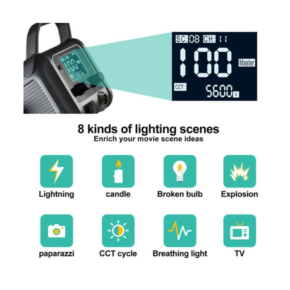 GVM PR150D Bi-Color LED Video Light Kit with Lantern Softbox