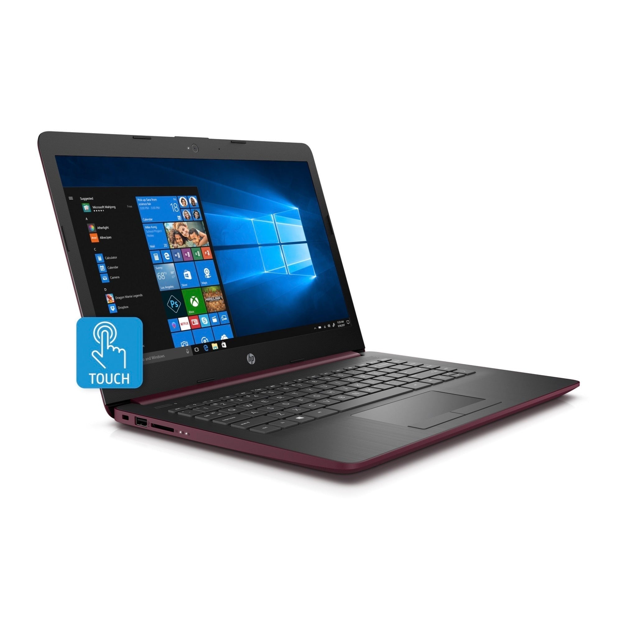HP 17-CA0012 17.3" Touchscreen Laptop, AMD Ryzen 3 2300U, 8GB RAM, 1TB HDD, Microsoft Office 365 Personal (Certified Refurbished)