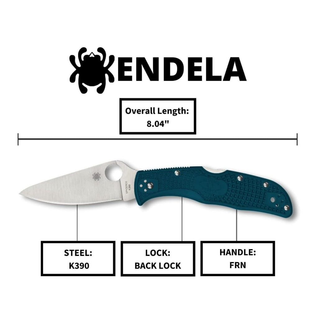 Spyderco Endela EDC Folding Knife - K390 Steel Blade with FRN Handle