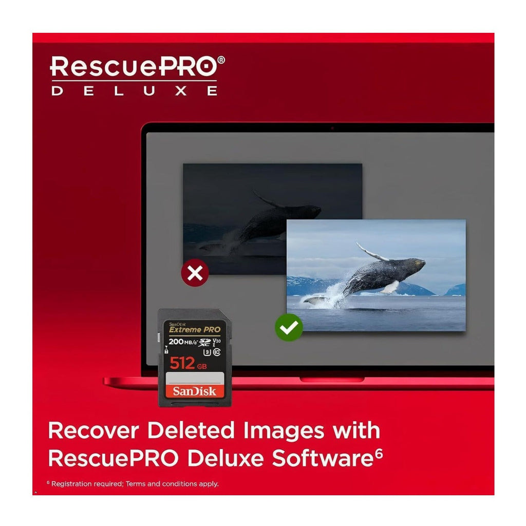 SanDisk 512GB Extreme PRO UHS-I U3 V30 SDXC Memory Card