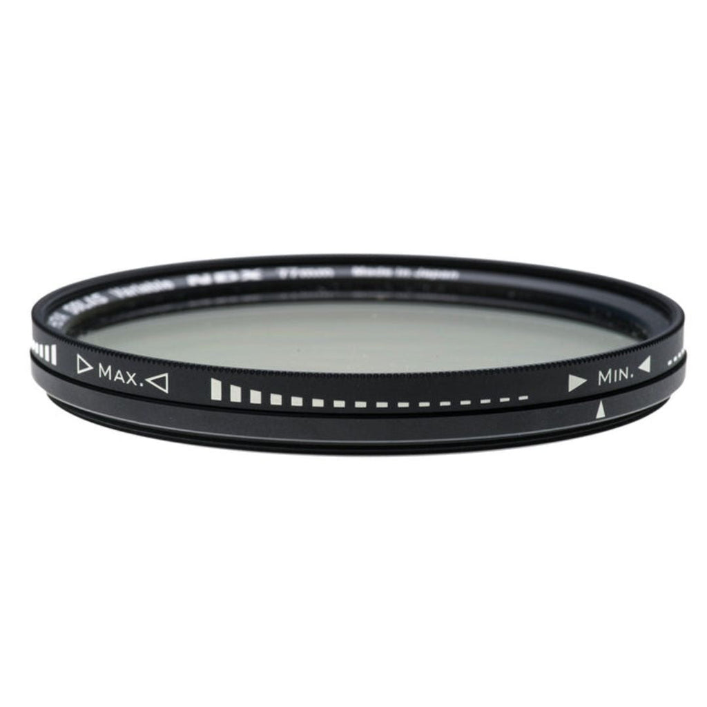 Hoya Solas Variable Neutral Density Filter with De-Polarization Layer and Aluminum Body (77mm)