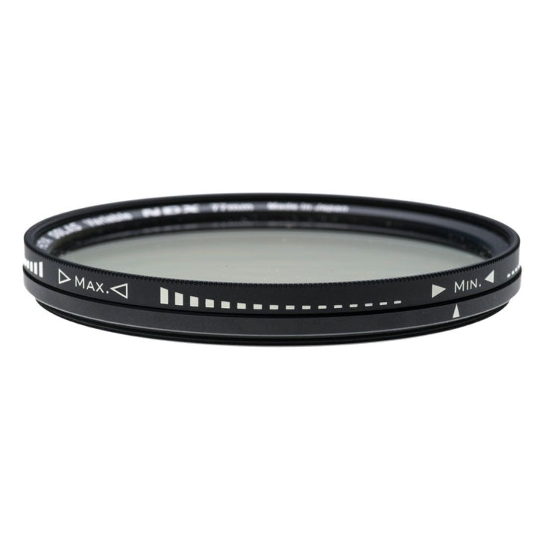 Hoya Solas Variable Neutral Density Filter with De-Polarization Layer and Aluminum Body (77mm)
