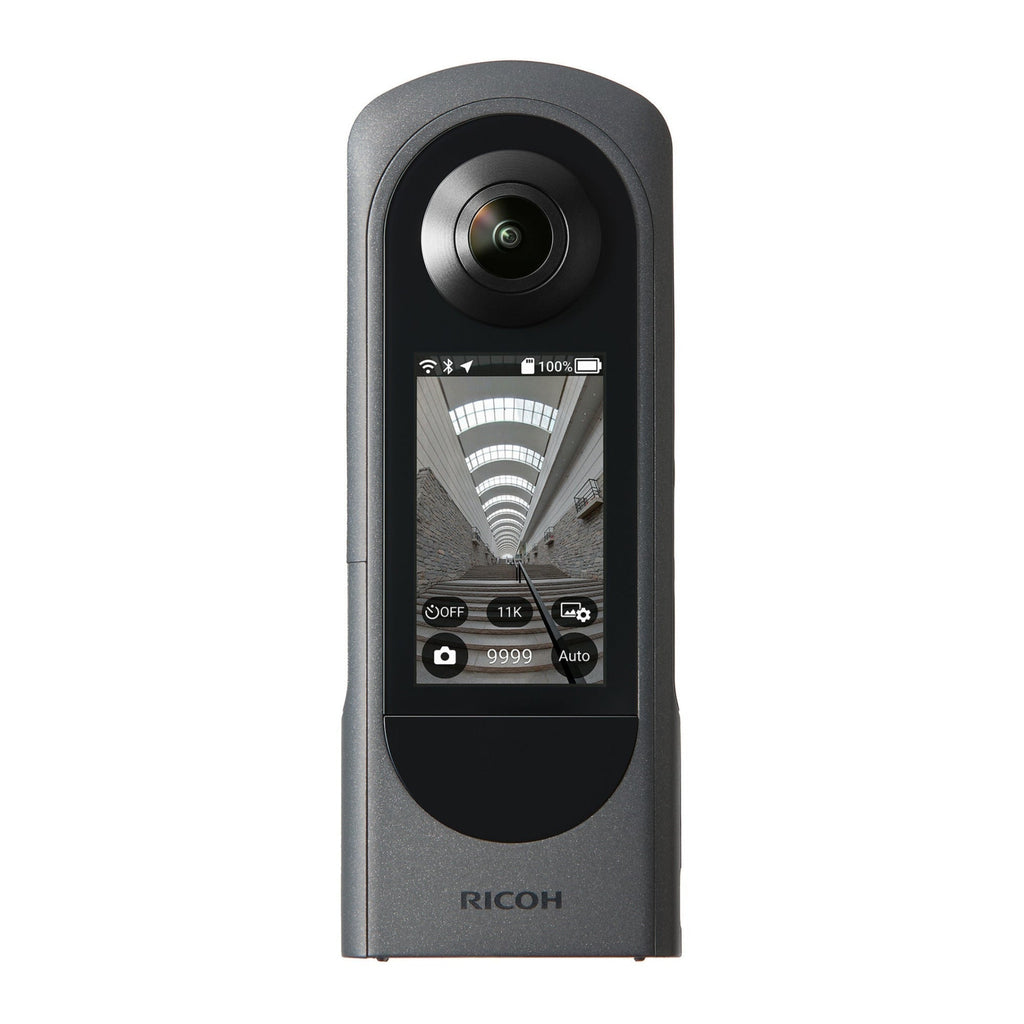 RICOH THETA X 360-Degree Camera Bundle with Lens Cap, Powerbank and Cleaning Pen
