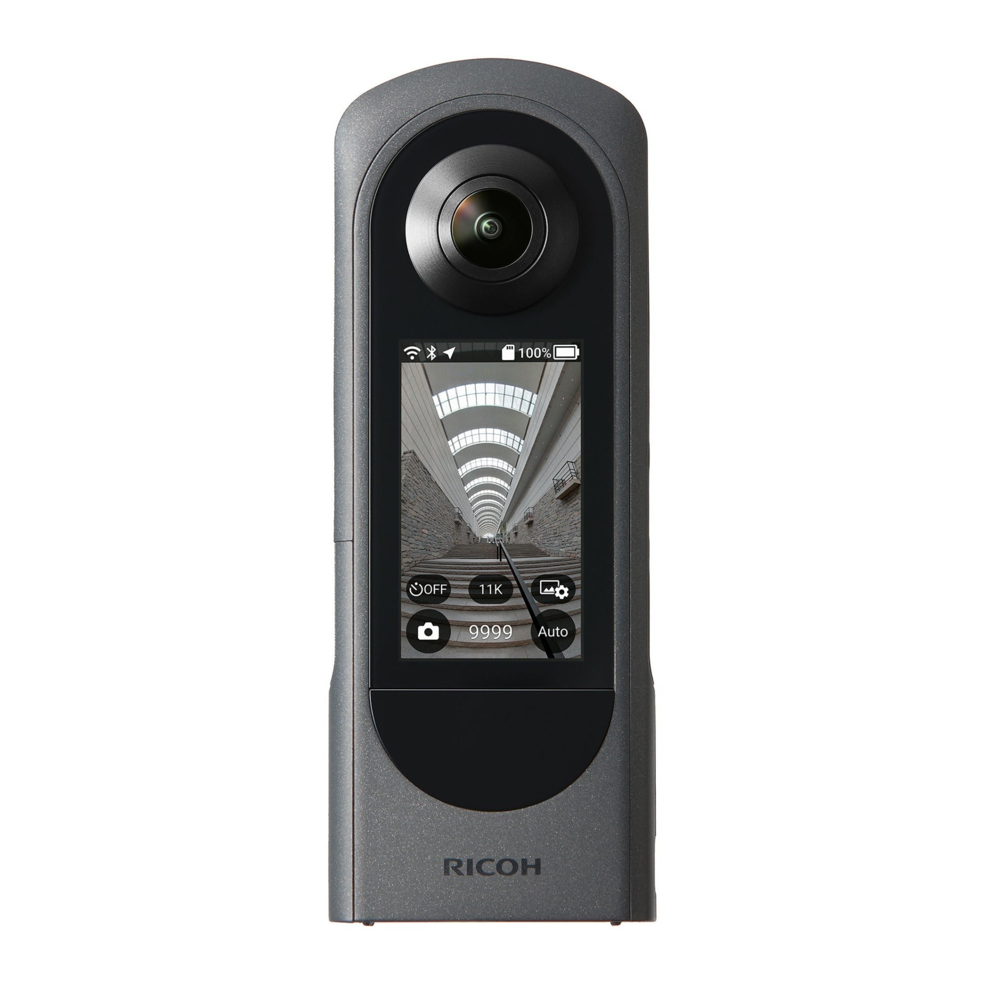 RICOH THETA X 360-Degree Camera Bundle with Lens Cap, Powerbank and Cleaning Pen