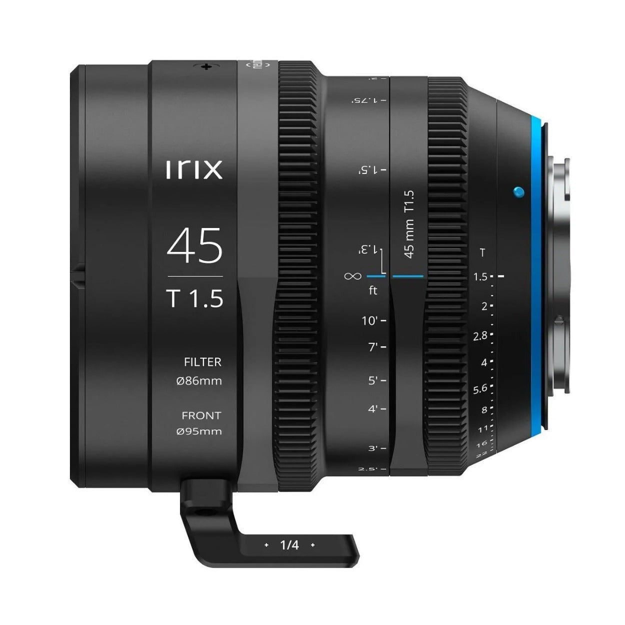 Irix Cine 45mm T1.5 Full Frame Cinema Lens (PL Mount, Feet)