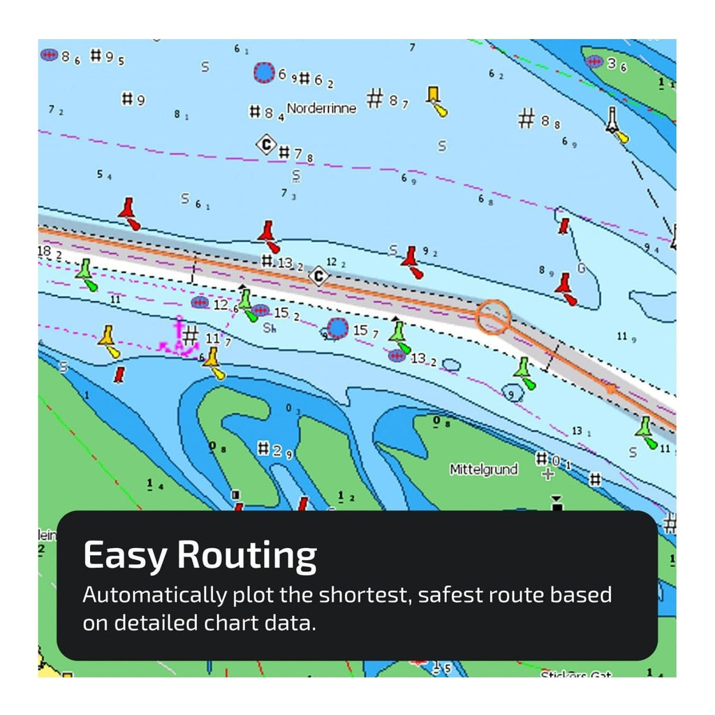 C-MAP Reveal Lakes - US Lakes North East, Map Card for Marine GPS Navigation