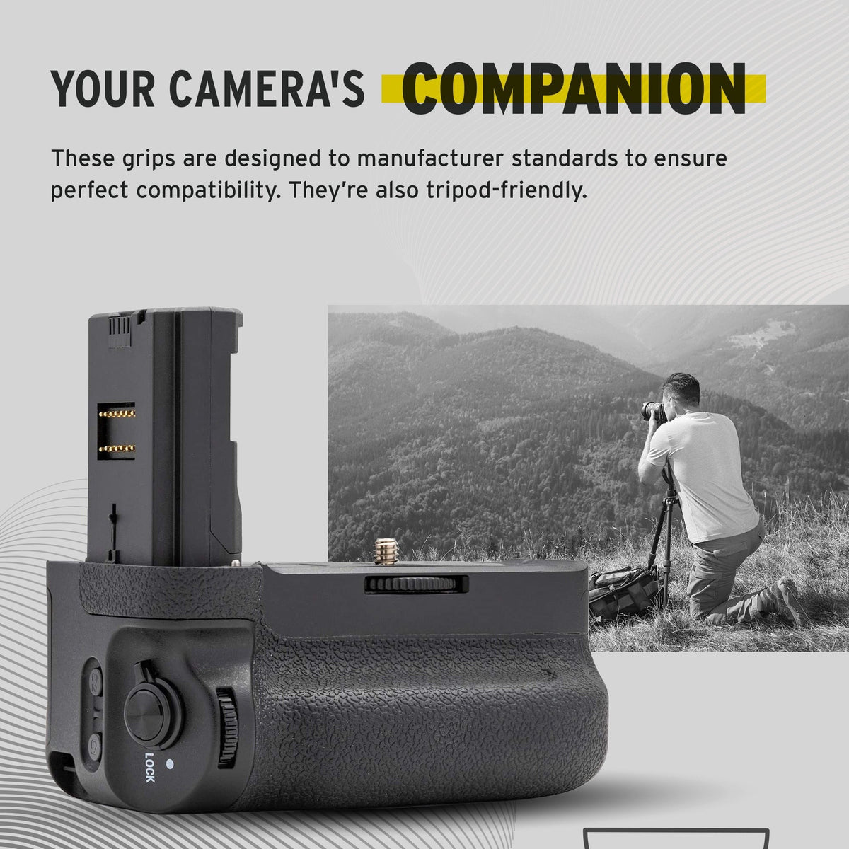 Koah Battery Grip for Sony a9, a7 r III and a7 III Camera