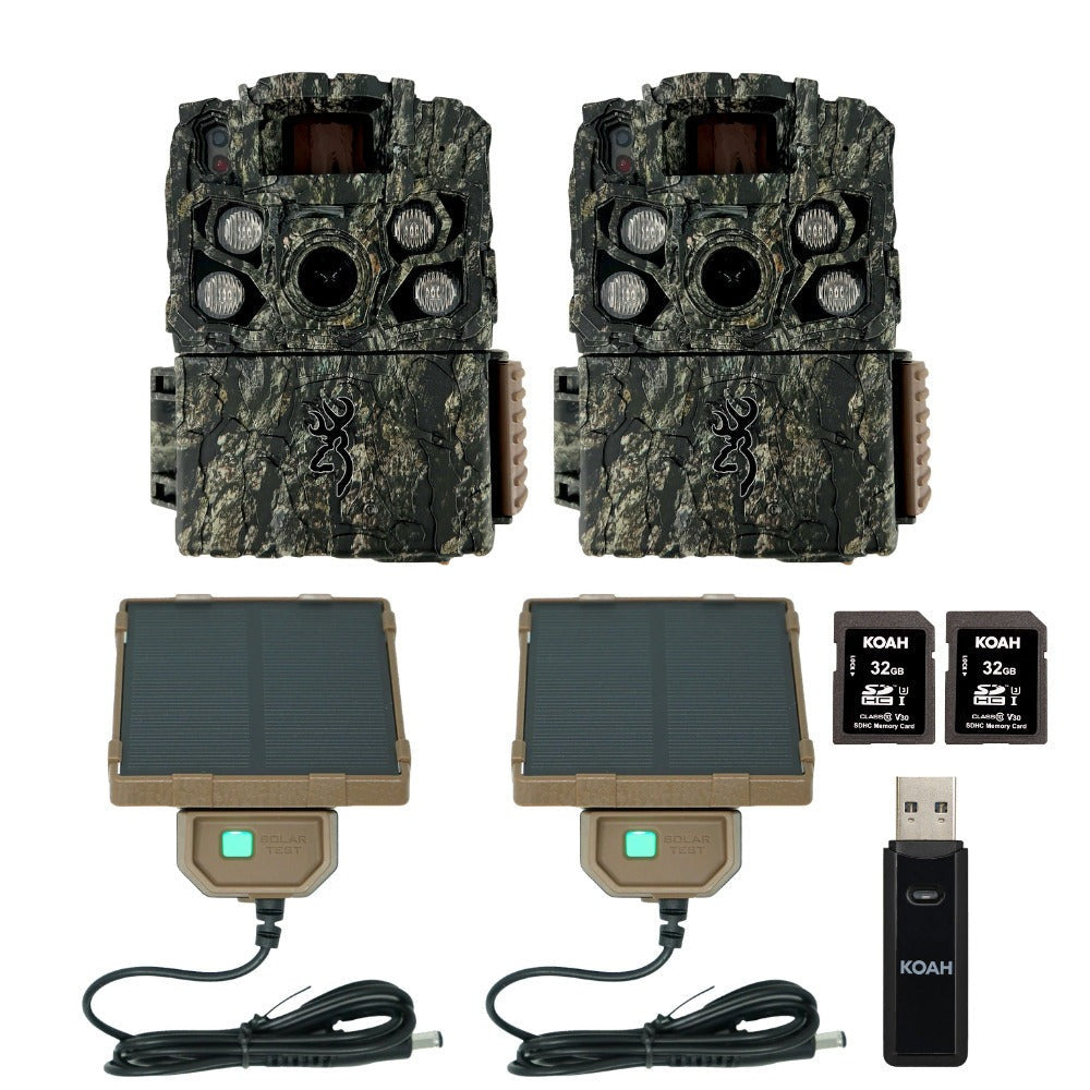 Browning Trail Camera Strike Force FHDR 40MP (2-Pack) with Accessories Bundle