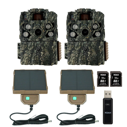 Browning Trail Camera Strike Force FHDR 40MP (2-Pack) with Accessories Bundle