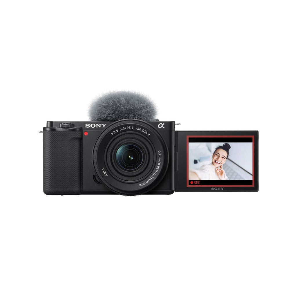 Sony ZV-E10 Mirrorless Camera with E PZ 16-50mm F3.5-5.6 OSS II Lens (Black)