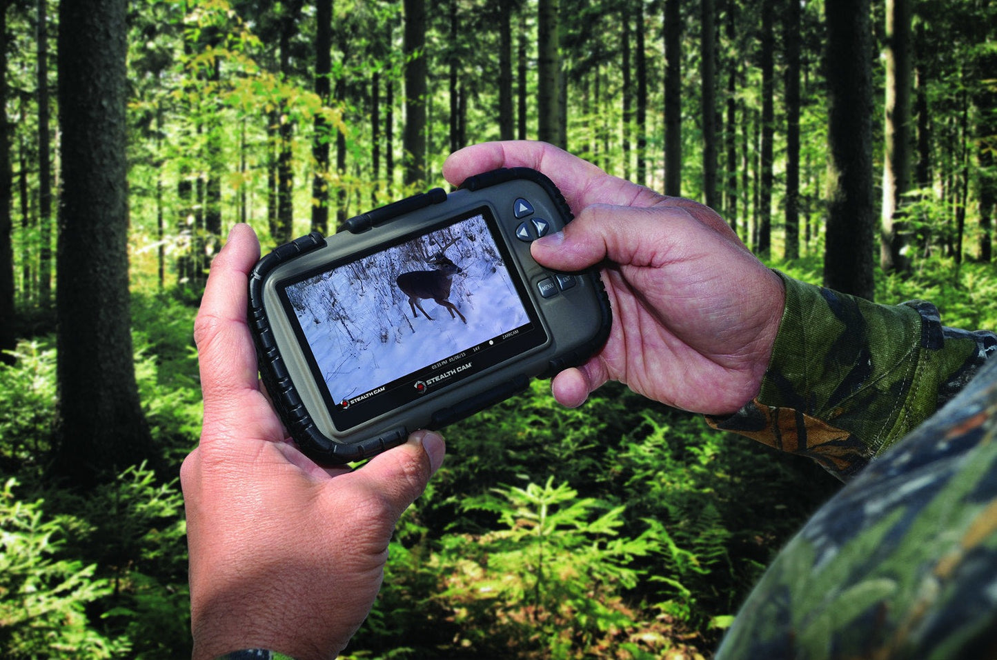 Stealth Cam SD Card Viewer with 4.3-Inch Touch Display and Accessory Kit