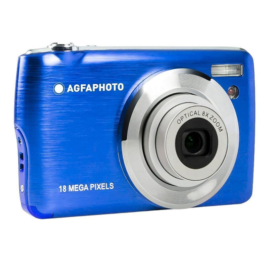 AGFAPhoto DC8200 18MP Compact Digital Camera with 8x Optical Zoom and 32GB Memory (Blue)