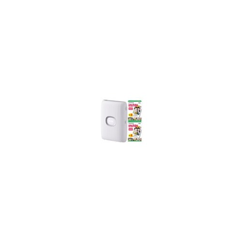 Fujifilm Instax Mini Link 2 Instant Smartphone Printer (Clay White) Bundle