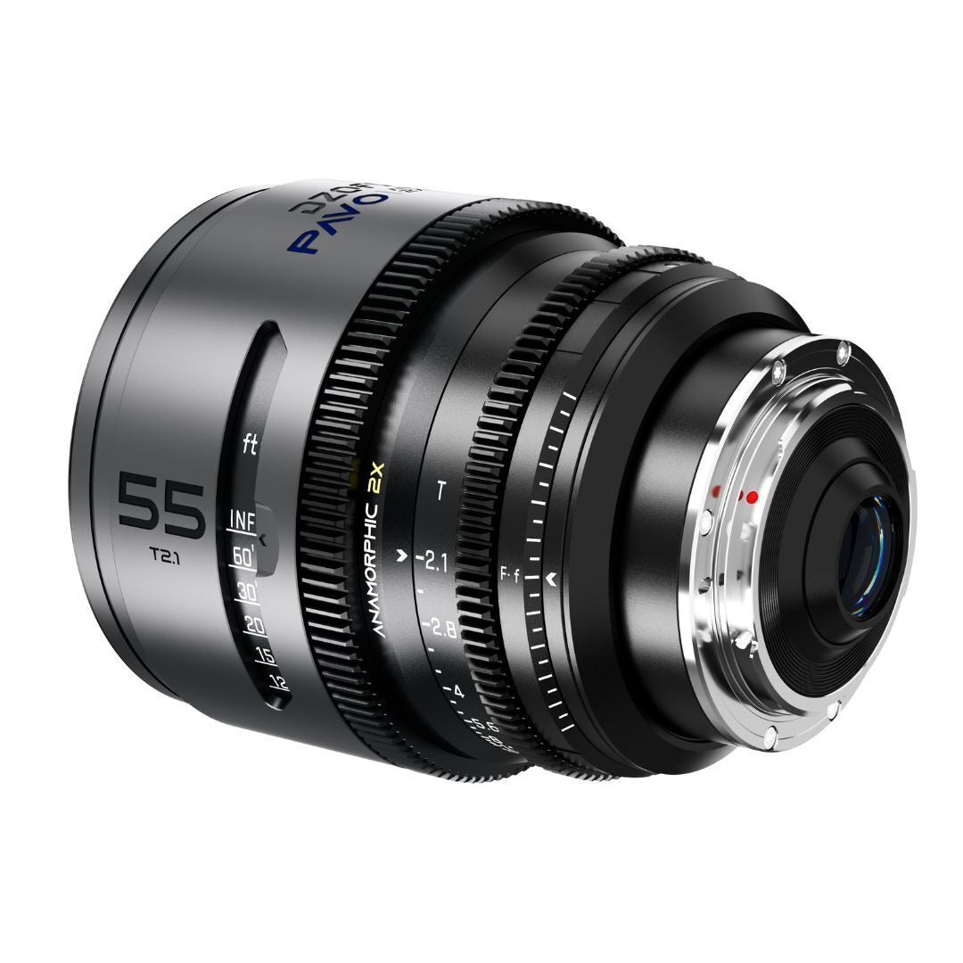 DZOFilm Pavo 2x Anamorphic T2.1 and T2.4 3-Lens Set with Blue Coating (Space Gray and Black)