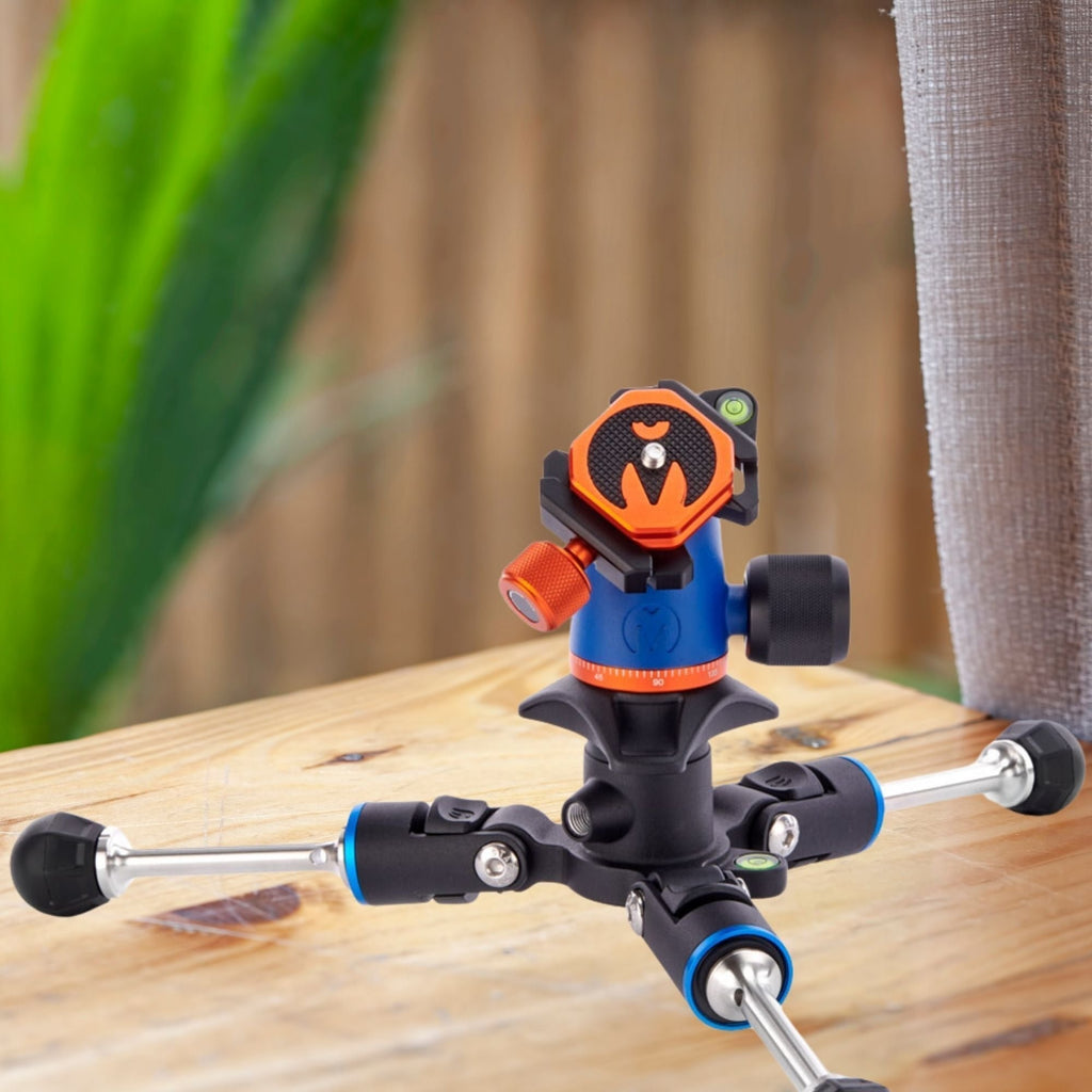 3 Legged Thing PUNKS Travis 2.0 Magnesium Alloy Tripod System (Blue) with Rugged Foot Stabilizer