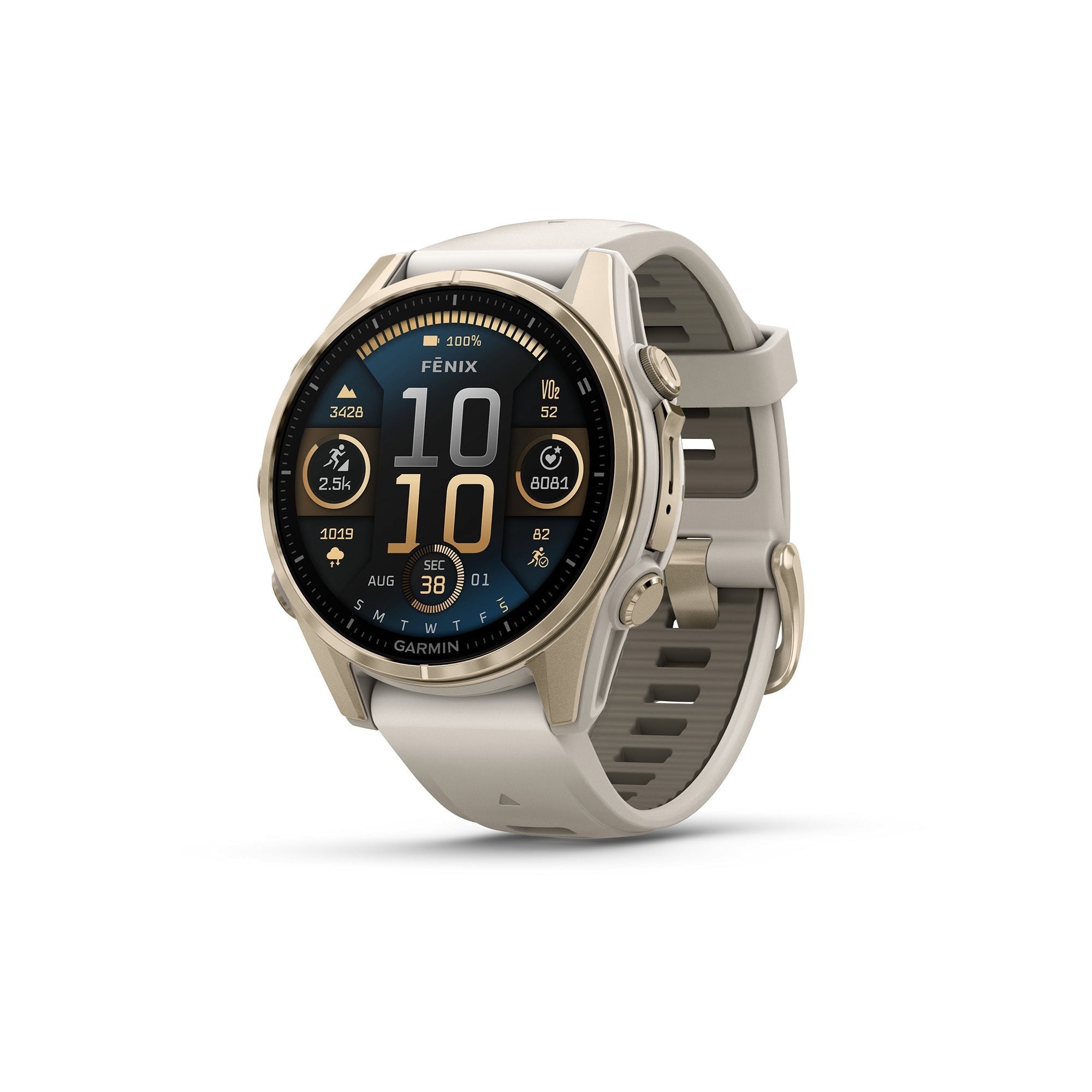 Garmin fēnix 8 AMOLED Sapphire GPS Smartwatch (43mm, Fog Gray/Sandstone) (Used)