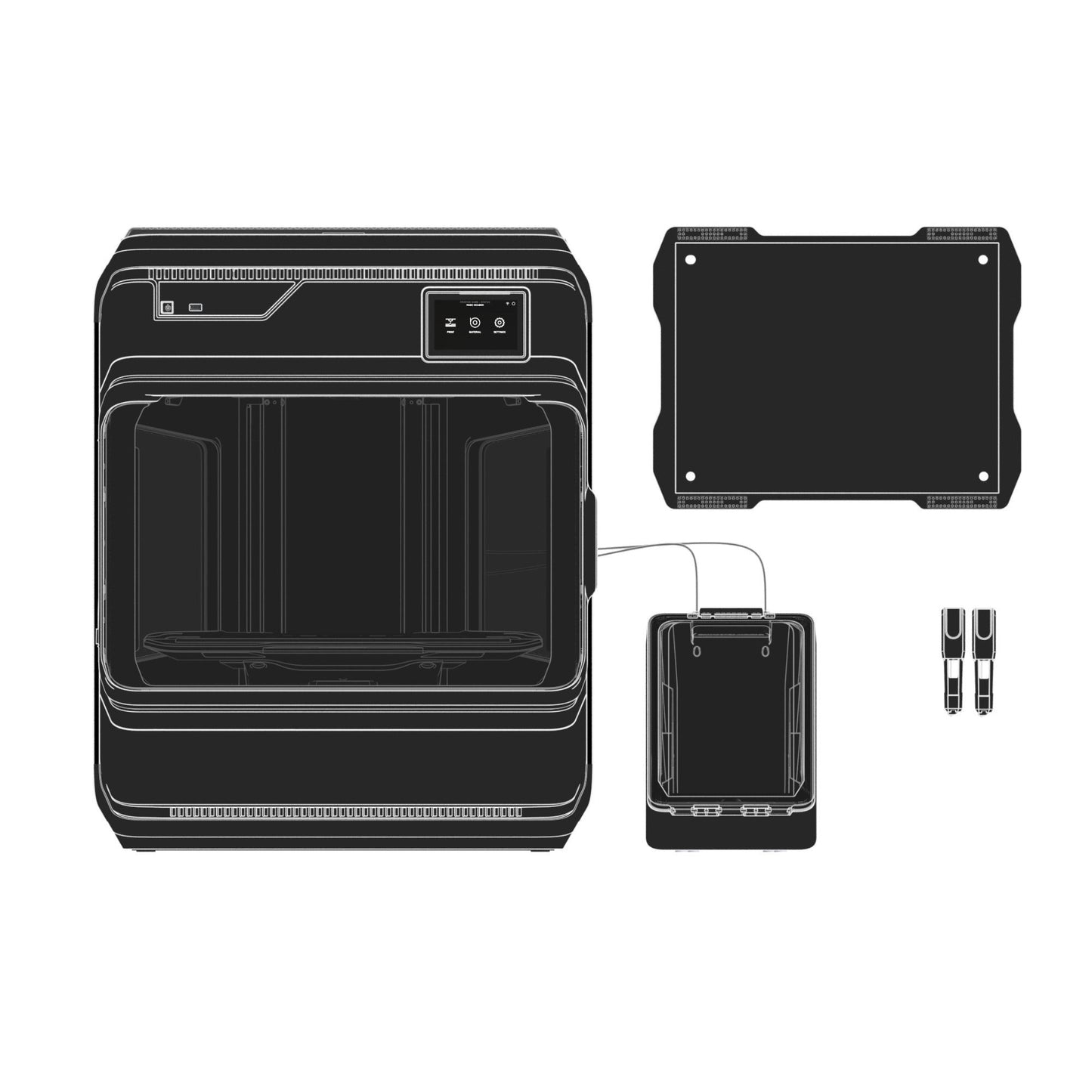 MakerBot METHOD XL 3D Printer - Dual Extruder 3D Printer with Enclosed Chamber Carbon Fiber Ready