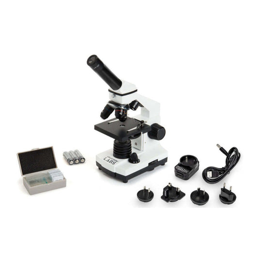 Celestron Labs CM400 Compound Microscope with Rotatable Monocular Head