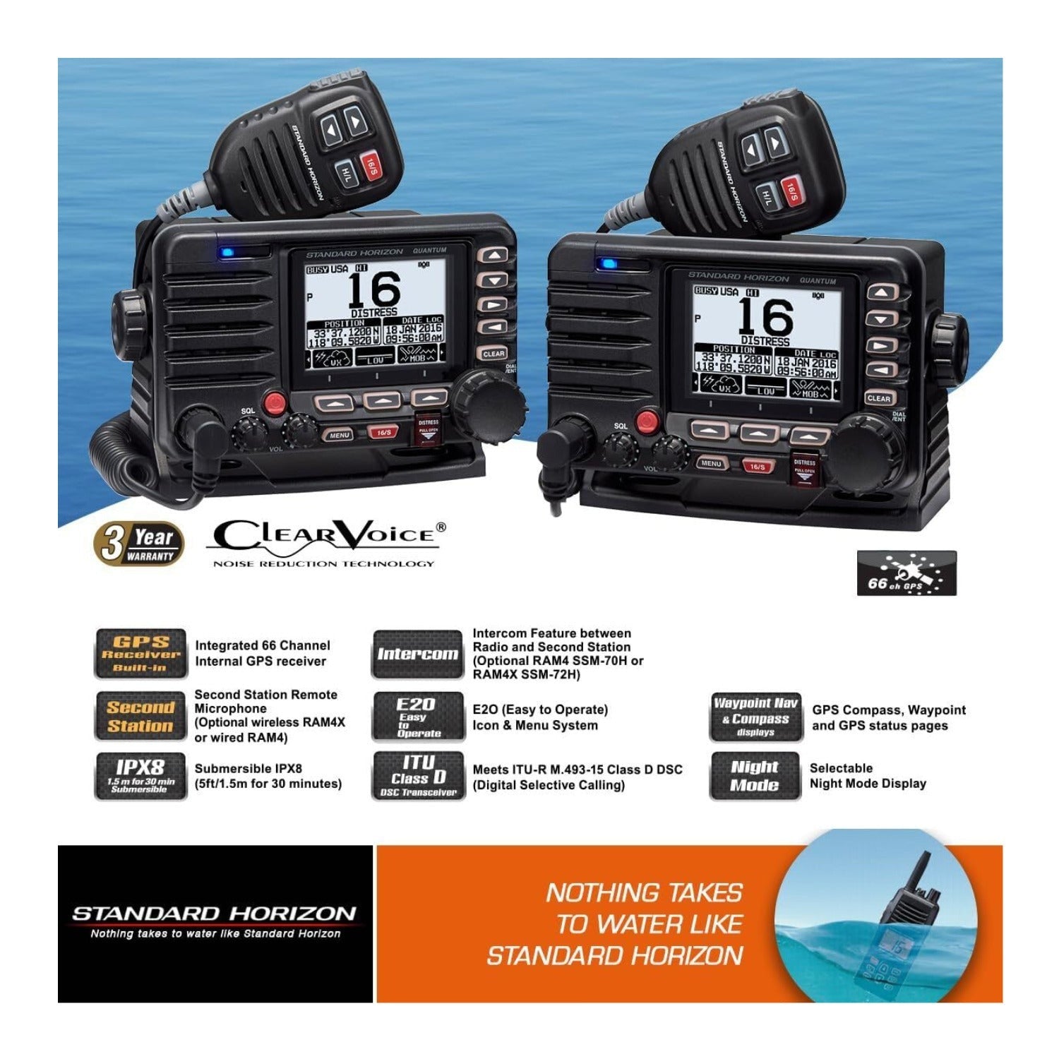 Standard Horizon GX6000 Commercial Grade Fixed Mount VHF with NMEA2000