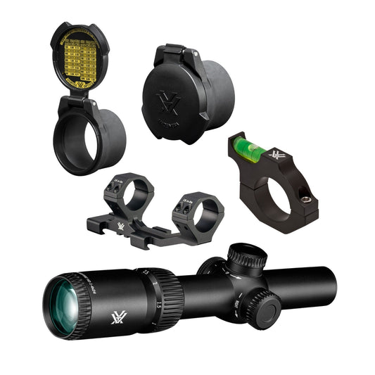 Vortex Optics Crossfire HD 1-4x24 SFP Illuminated Dead-Hold 2A BDC MOA Bundle