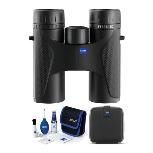 ZEISS 8x32 Terra ED Binoculars (Black) and Lens Cleaning Kit