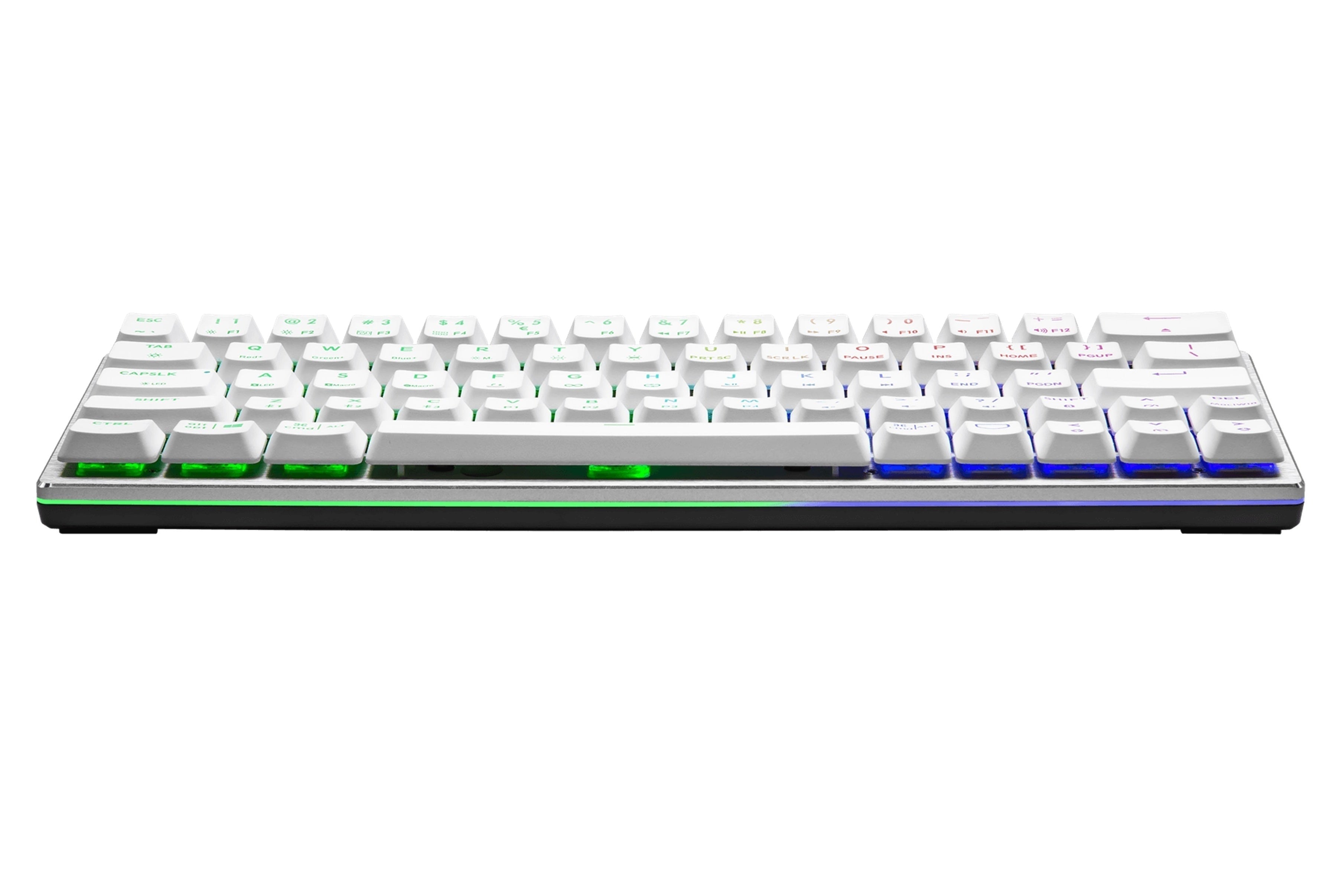 Cooler Master SK622 Wireless Bluetooth Mechanical Low Profile Gaming Keyboard with Tactile Brown Switches (Silver/White)