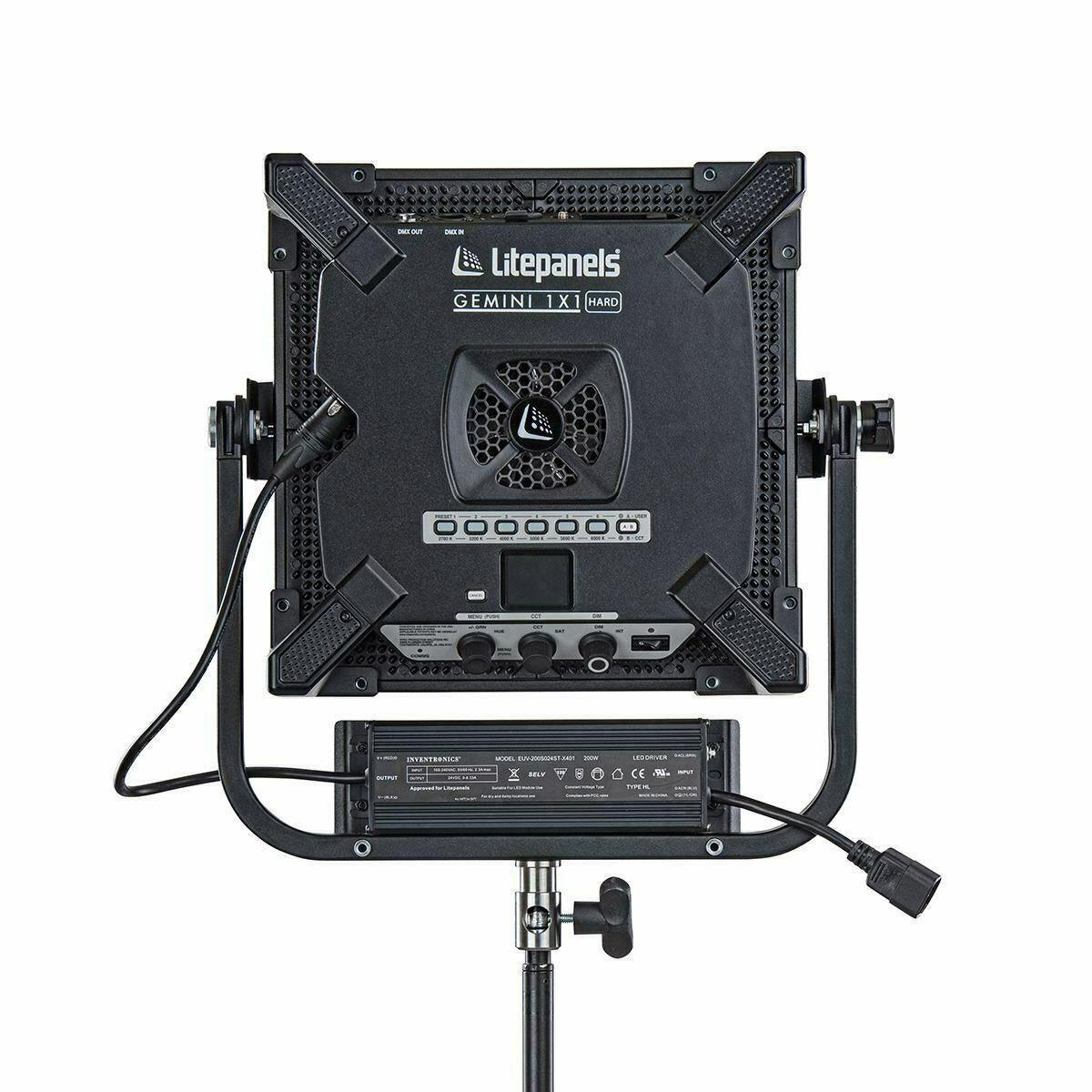 Litepanels Gemini 1 x 1 RGBWW LED Hard Panel (Standard Yoke, US Power Cord)