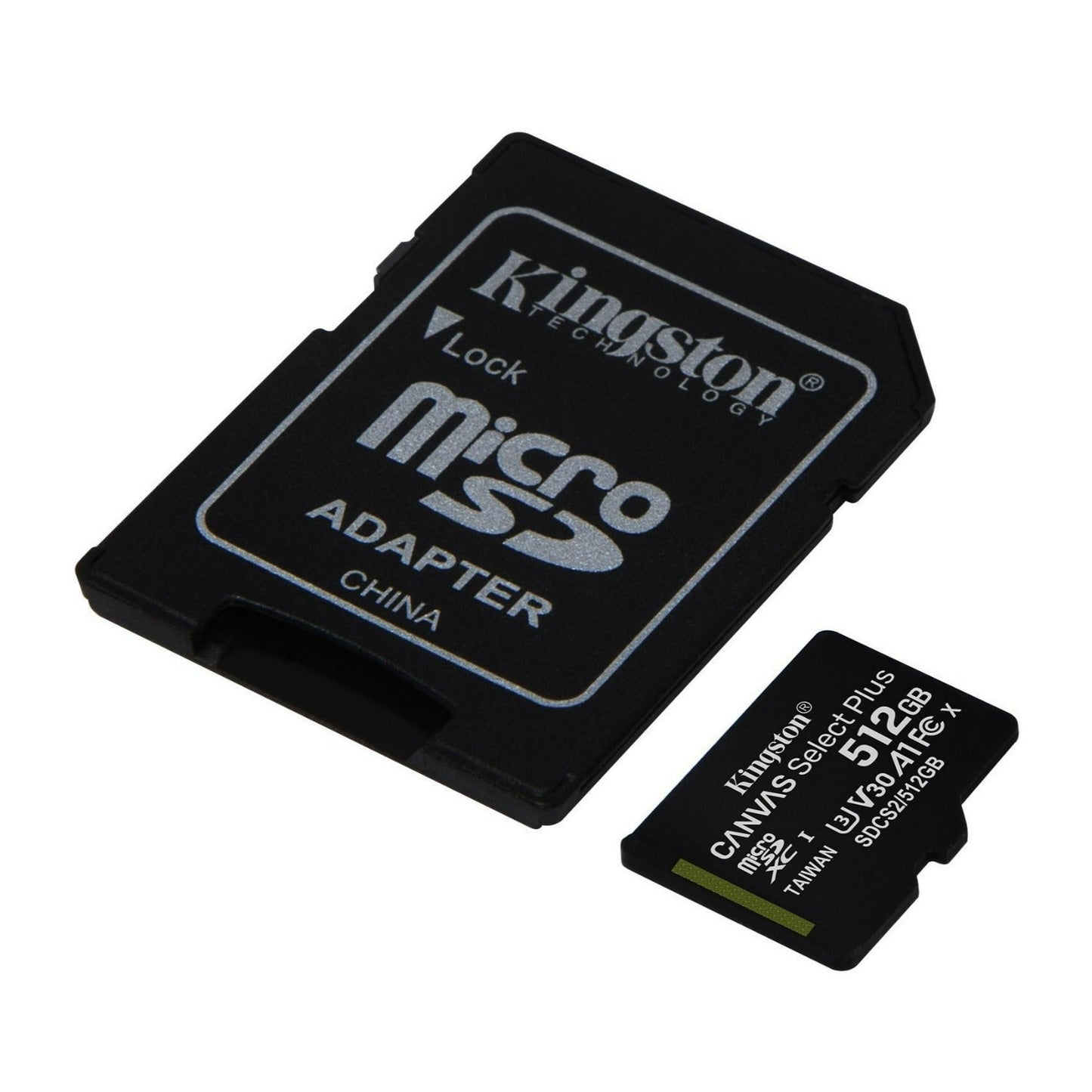 Kingston 512GB 100MB/s Read and 85MB/s Write Durable Canvas Select Plus UHS-I microSDXC Memory Card
