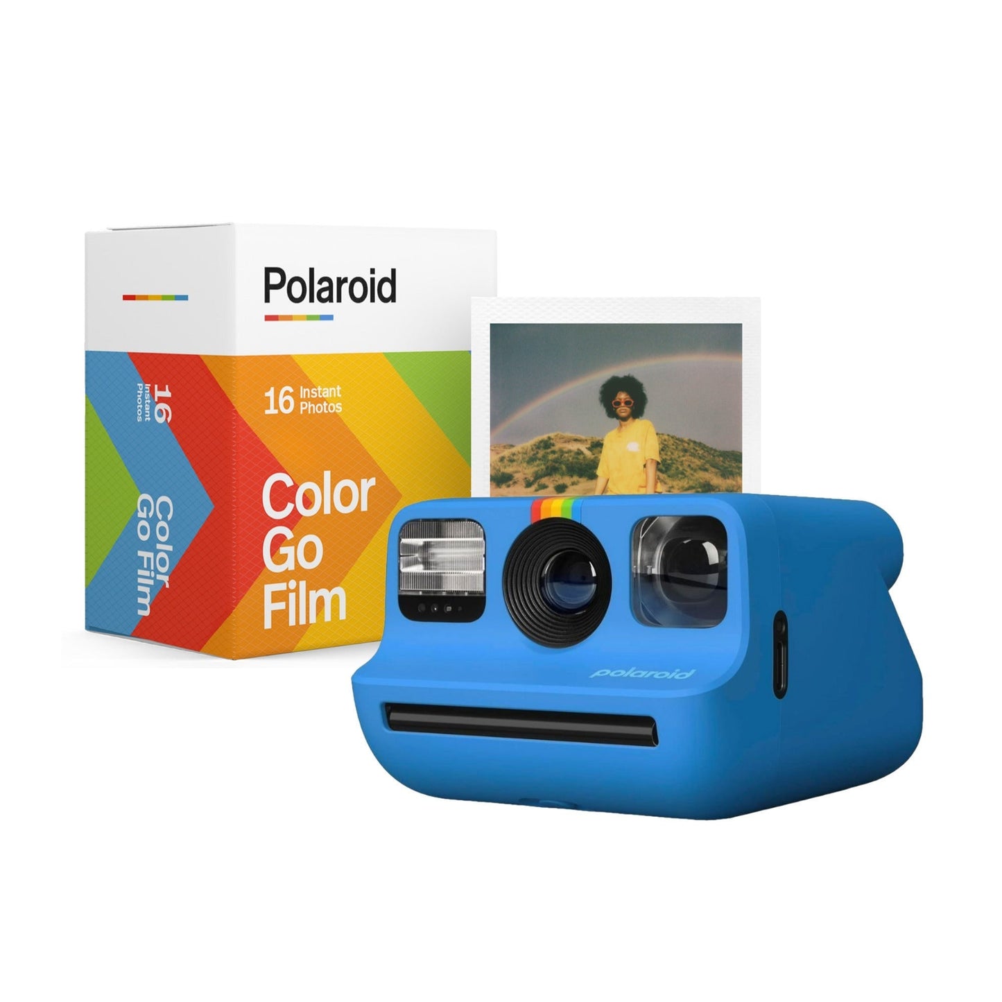 Polaroid Go Generation 2 Instant Camera with Selfie Mirror and Self-Timer (Blue) Bundle
