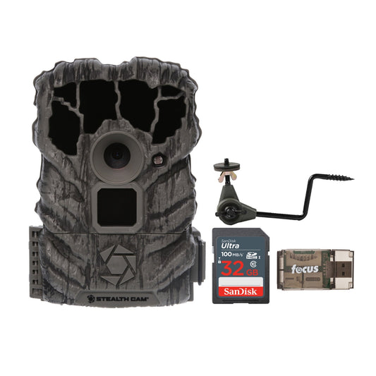 Stealth Cam Browtine 14MP Trail Camera with Video Bundle