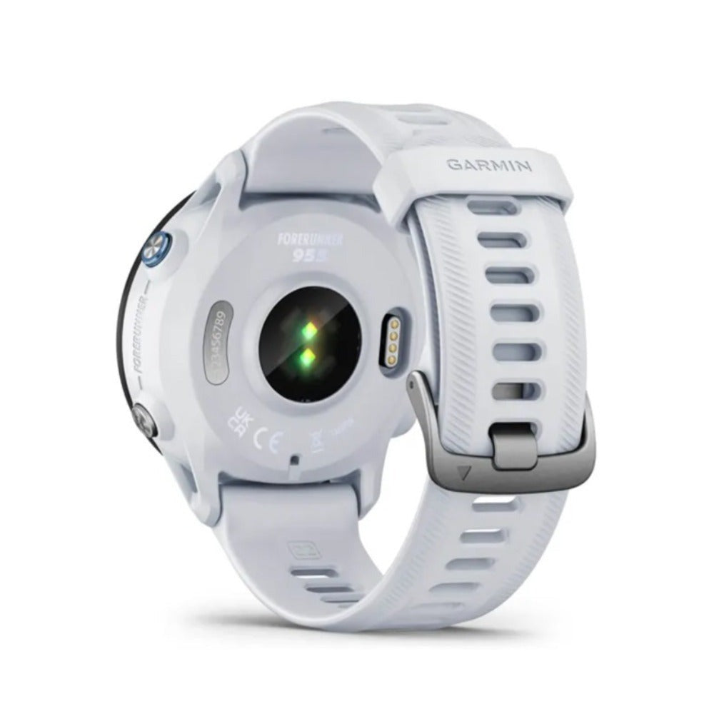 Garmin Forerunner 955 Premium Running Watch, Whitestone