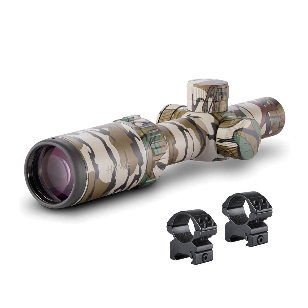 Hawke Sport Optics Vantage IR 1-4x20 Turkey Dot Scope with Rings Bundle