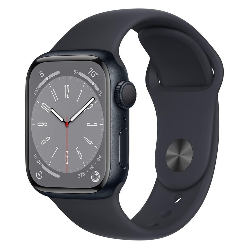 Apple Watch Series 8, 41mm GPS, Aluminum Case with Sport Band (Midnight) (Certified Refurbished)