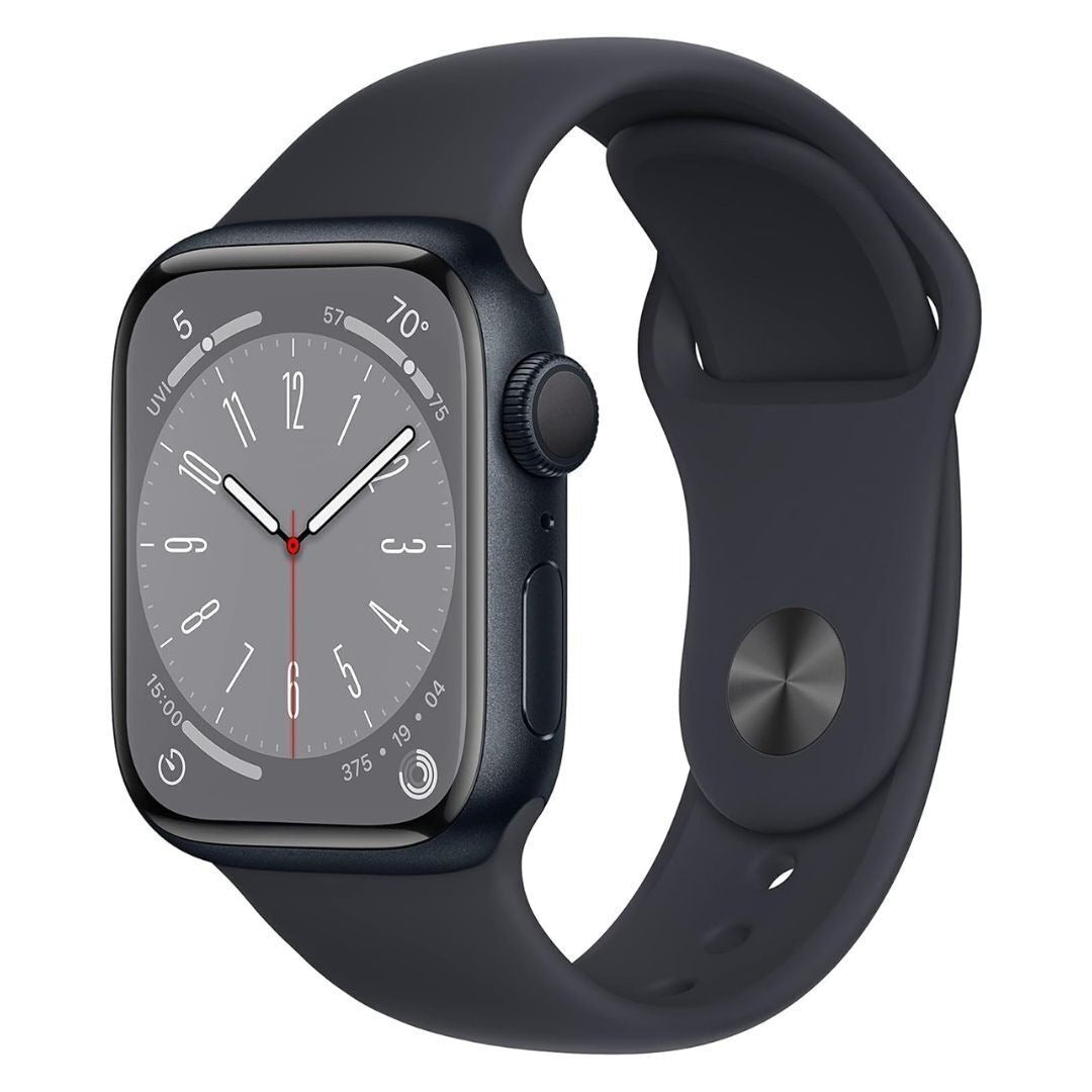 Apple Watch Series 8, 41mm GPS, Aluminum Case with Sport Band (Midnight) (Certified Refurbished)