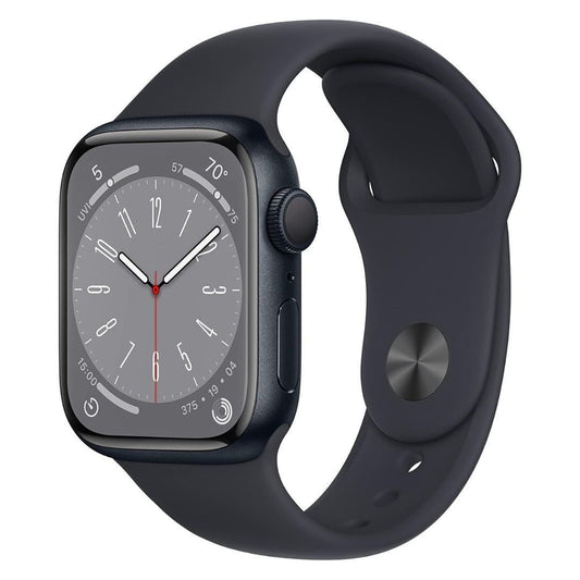 Apple Watch Series 8, 41mm GPS, Aluminum Case with Sport Band (Midnight) (Certified Refurbished)