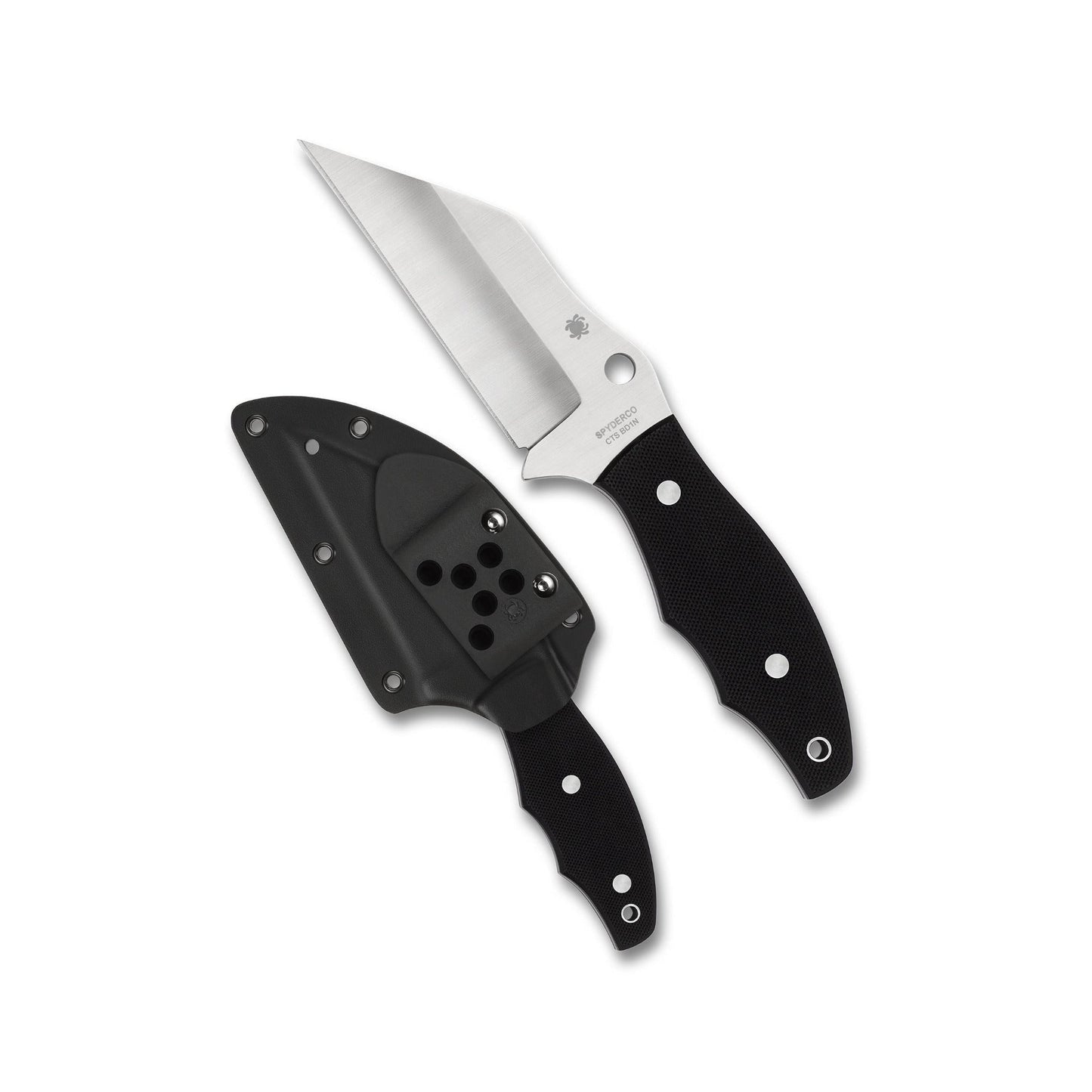 Spyderco Ronin 2 Fixed Blade Knife with Wharncliffe Blade and G10 Handle