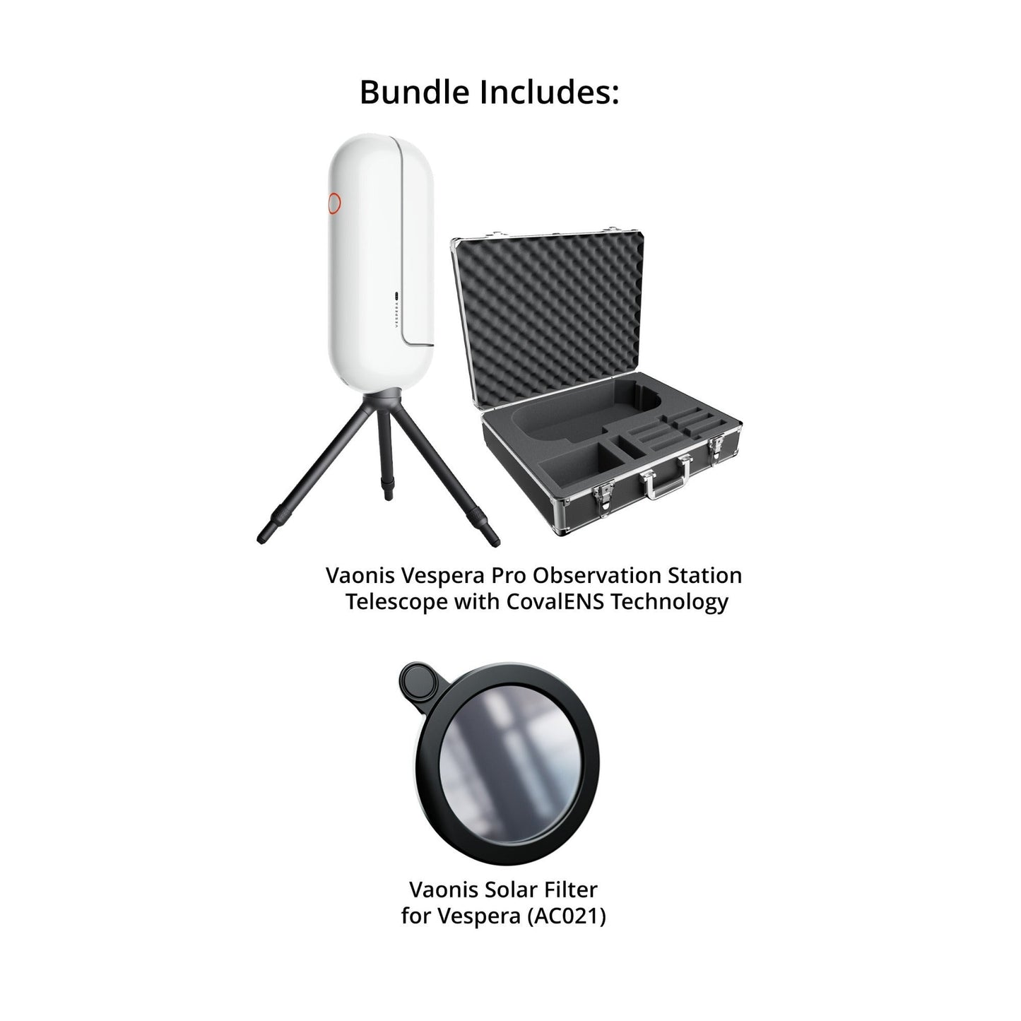 Vaonis Vespera Pro Observation Station Telescope with Vaonis AC021 Solar Filter